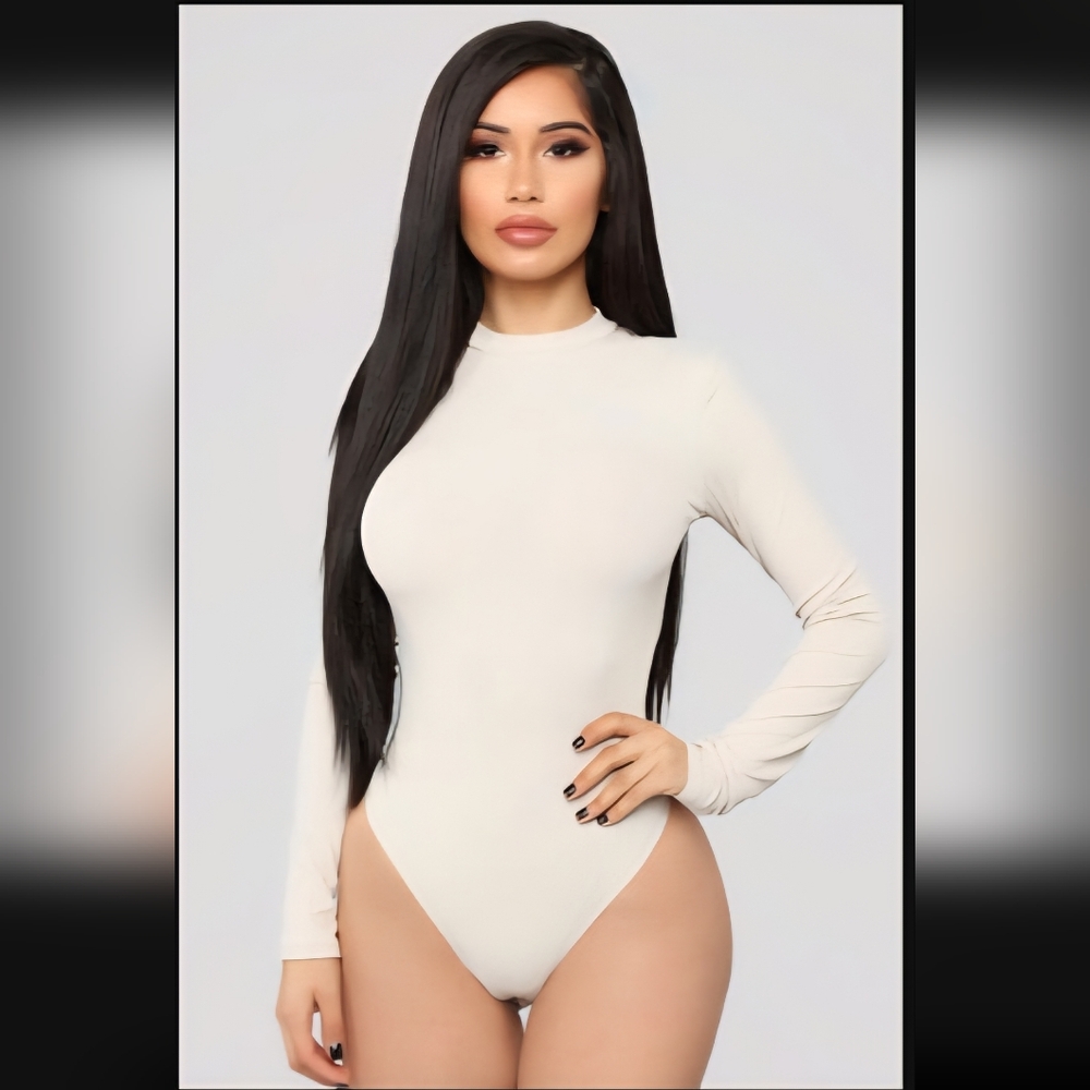 Fashion Nova Classic White Bodysuit
